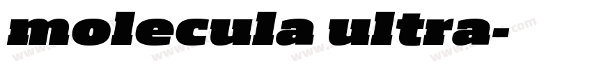 molecula ultra字体转换
